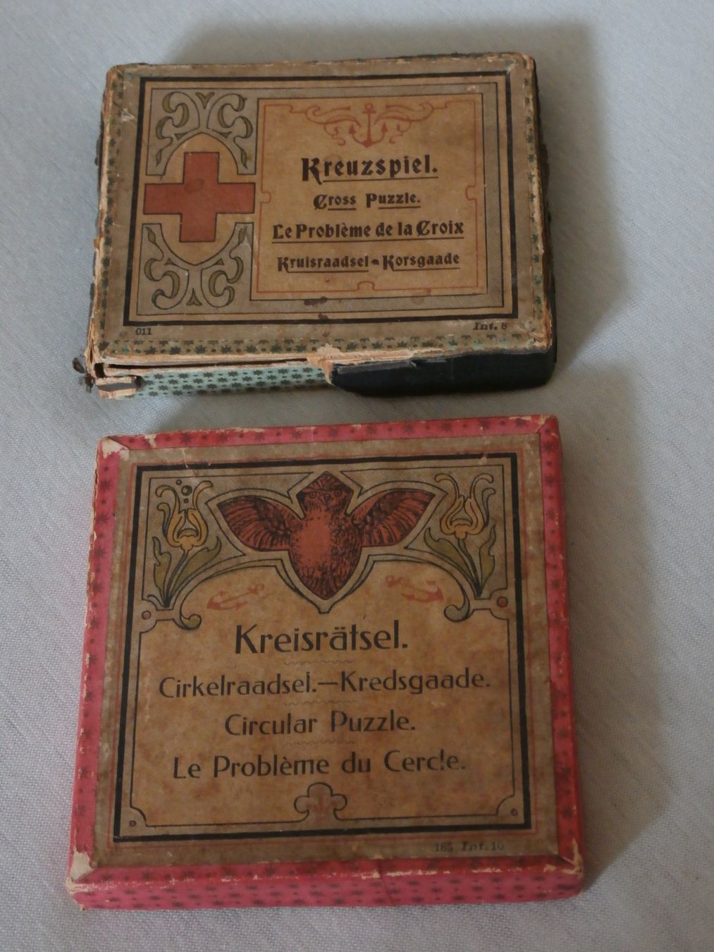 Puzzle: 2 antike Anker Puzzles Geduldspiele – Usato da Zürich venduto da tiburzio