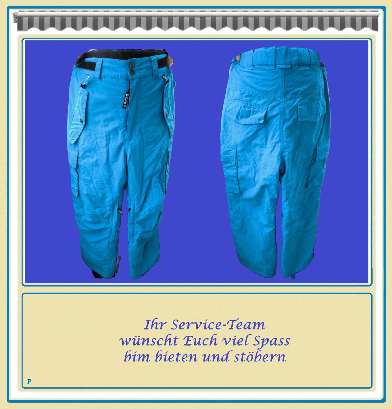 Pantaloni: CUTTING EDGE • Skihose in hellblau Grösse M – Nuovo (secondo la descrizione) da Münchwilen TG venduto da FDOF_SHOP 1