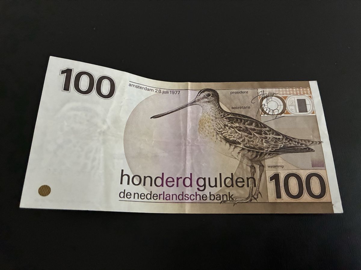 Banconote: 100 Gulden NETHERLANDS 1977 P.097a – Usato da Dällikon venduto da Woldbanknoten 2