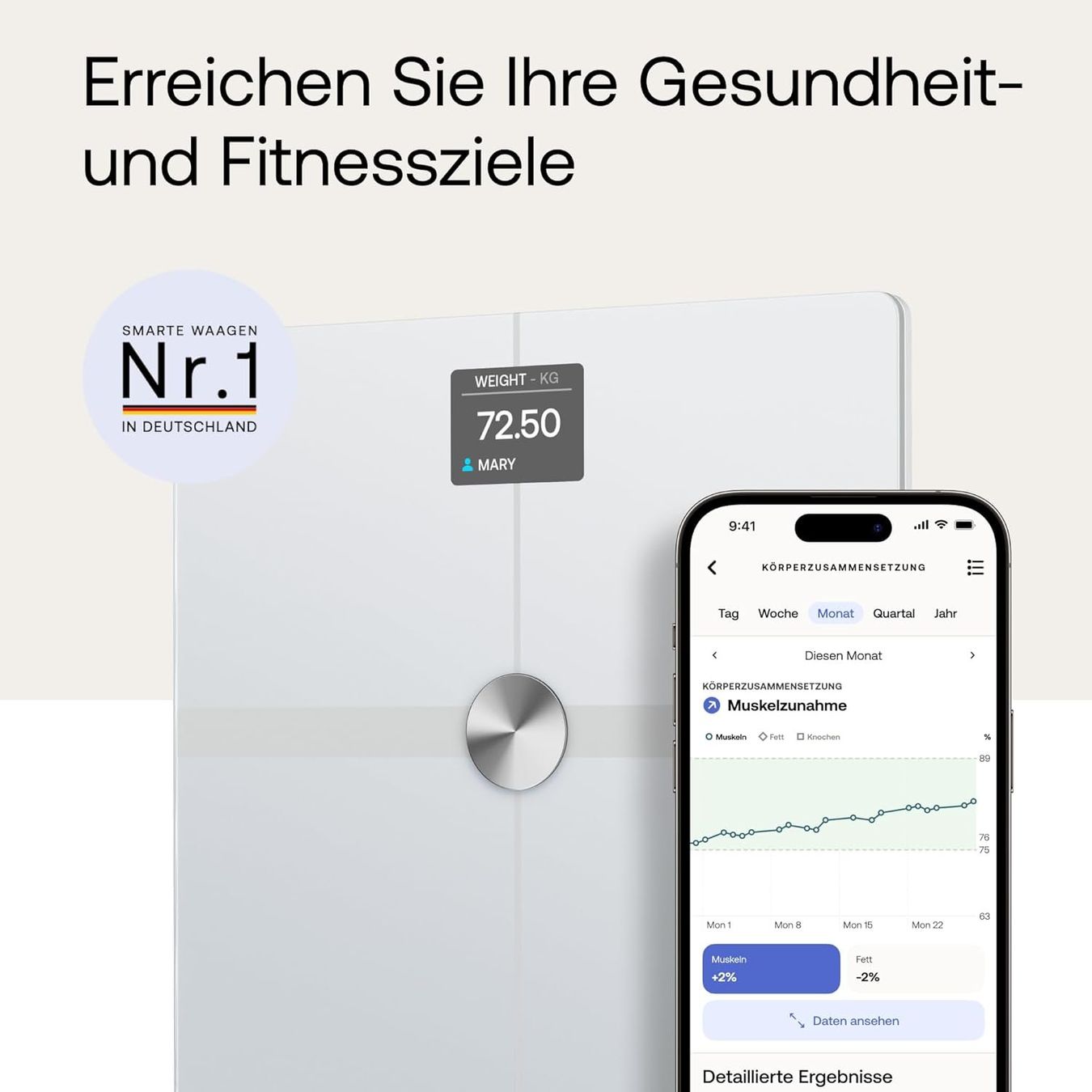 Withings Personenwaagen: Withings Body Smart Körperanalysewaage mit Farbbildschirm – Neu und originalverpackt aus Suhr von SchnapperCH 1