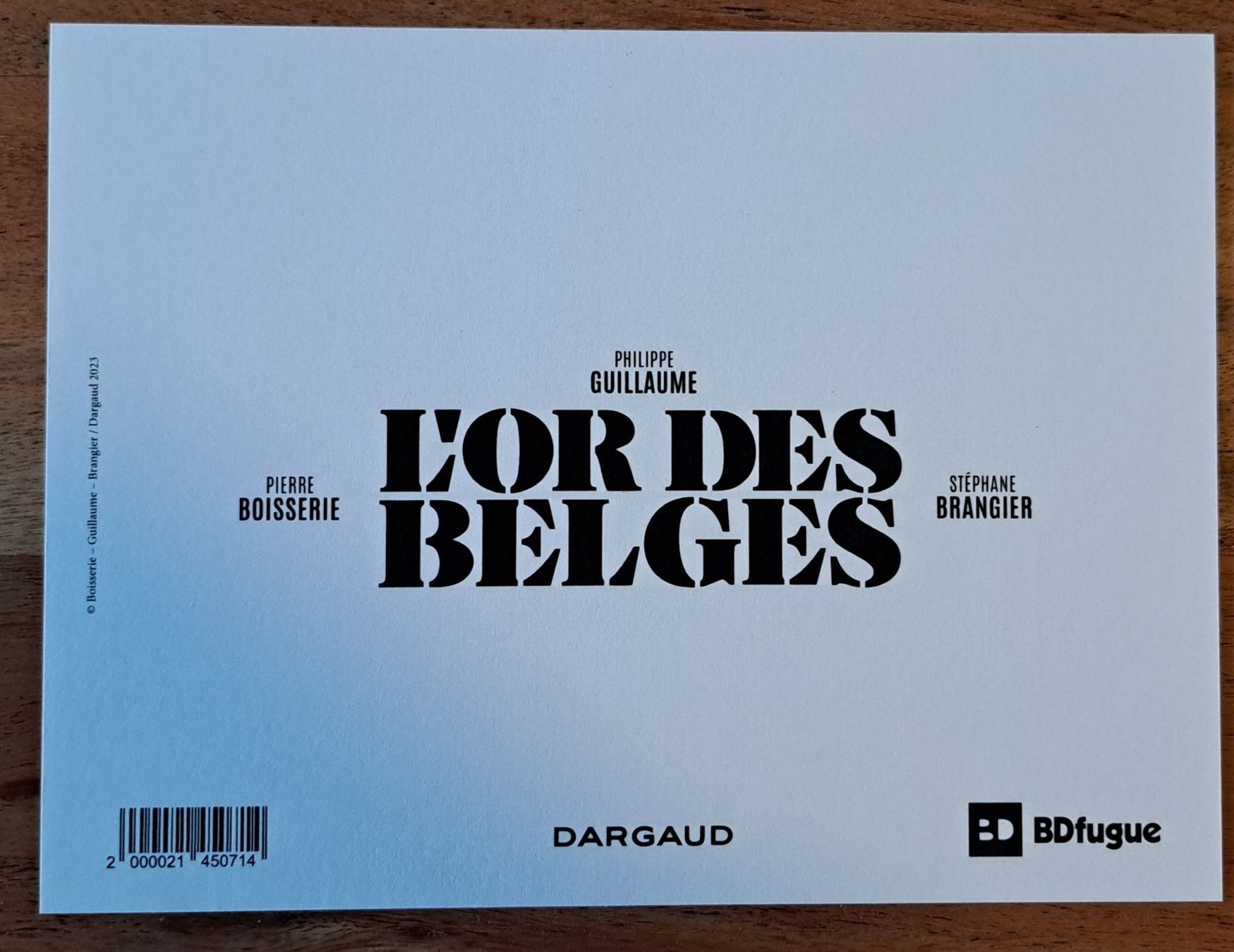 Fumetti: L'or des Belges 2, Ex-Libris – Nuovo (secondo la descrizione) da Dorénaz venduto da DaWiiD 1