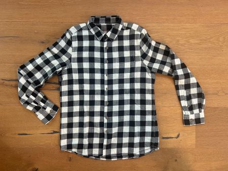Kinder- Hemd schwarz/weiss C&A 152 (12y)