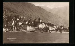 Brissago, Teilansicht des Ortes am Lago 