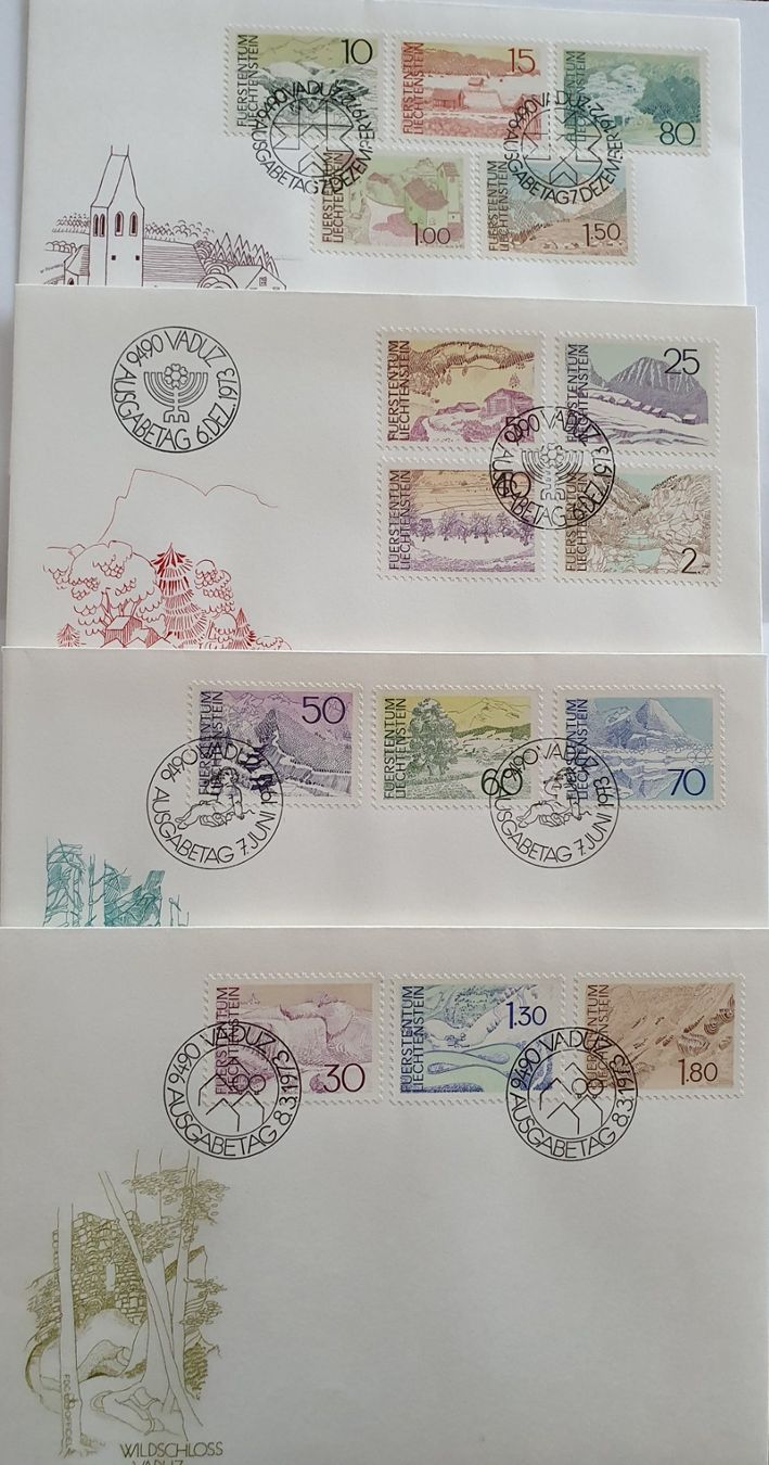 Buste & buste per spedizione: 1973, kompletter FDC Satz – Nuovo (secondo la descrizione) da Alten venduto da Regenwasser