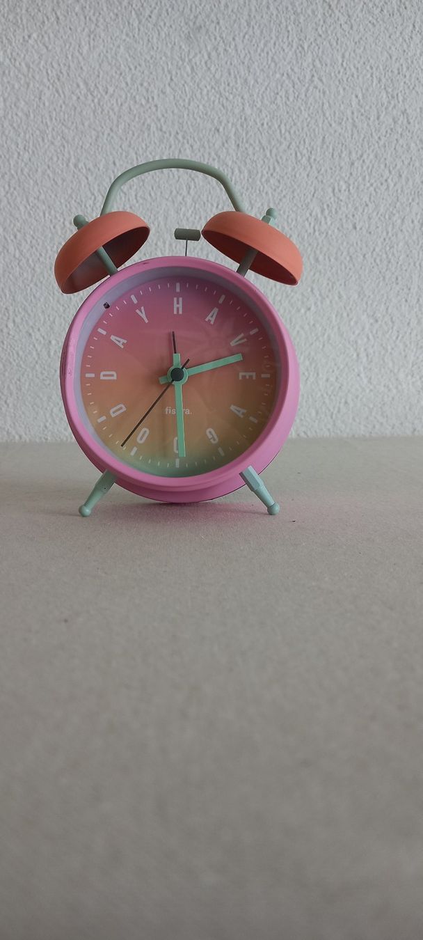 Sveglie: Glockenwecker in Farbe pink orange mint, Durchmesser 11.5cm – Usato da Thun venduto da Nordkapp 2