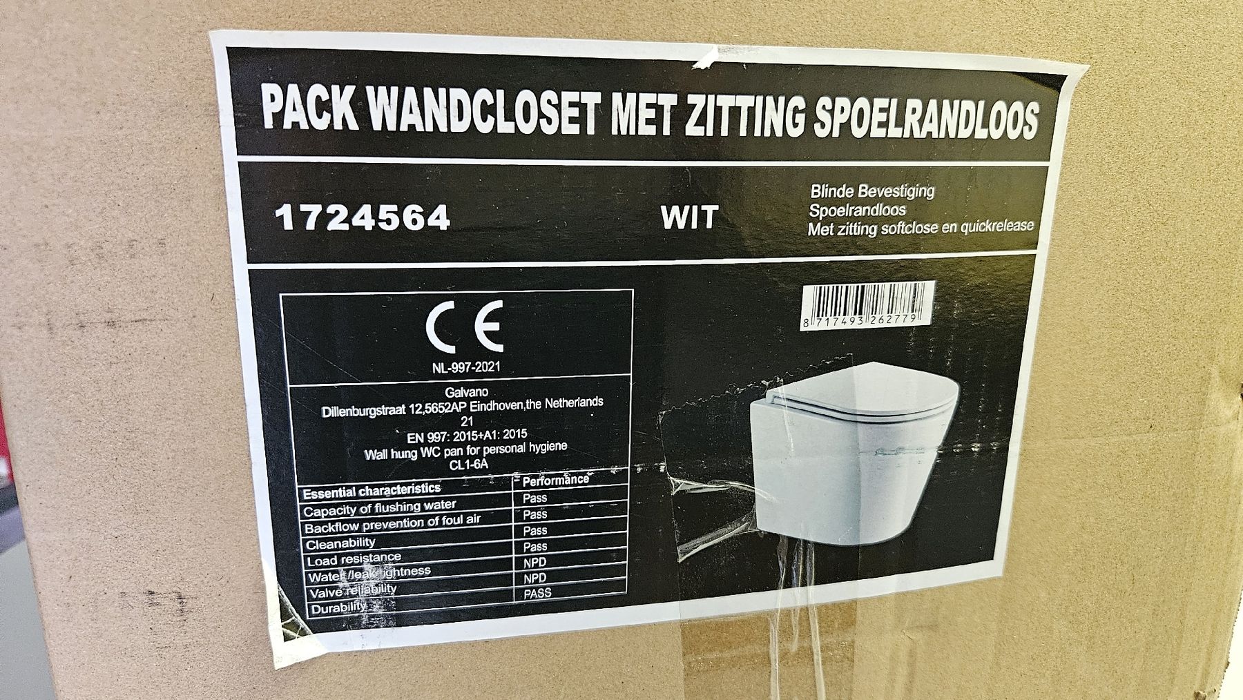 WC: Neu - Originalverpackt Wandklosett – Nuovo (secondo la descrizione) da Eglisau venduto da DH312 9