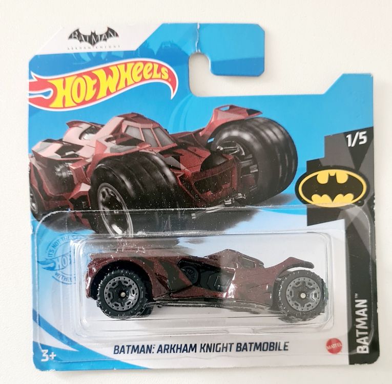 Hot Wheels Batman Arkham Knight Batmobil Dunkelrot 1:64 – Limitierte Kurzkarten-Edition 8/250