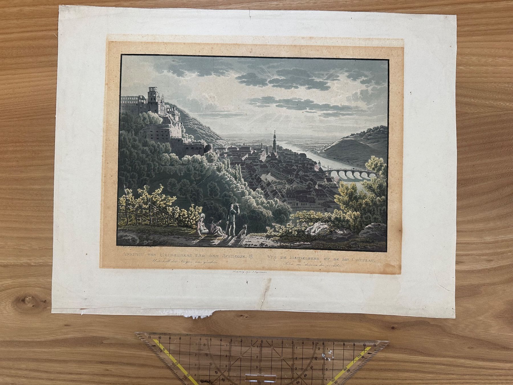 Incisioni: Heidelberg Meyer/Engelmann Aquatinta koloriert – Nuovo e nell'imballaggio originale da Oberuzwil venduto da Crystall0 1