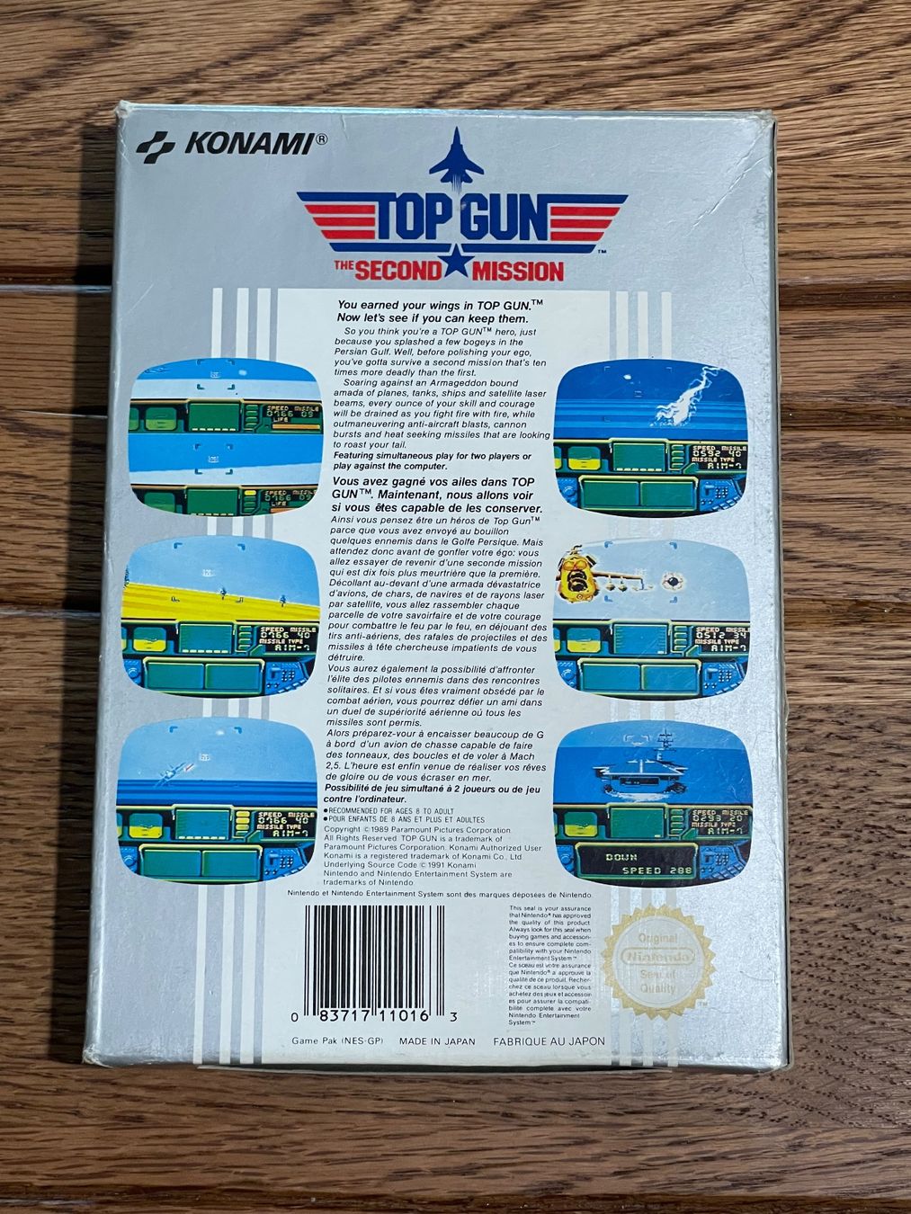 Giochi: Top Gun: The Second Mission - Nintendo NES - orginalverpackt – Usato da Zuerich venduto da Dorsi 3