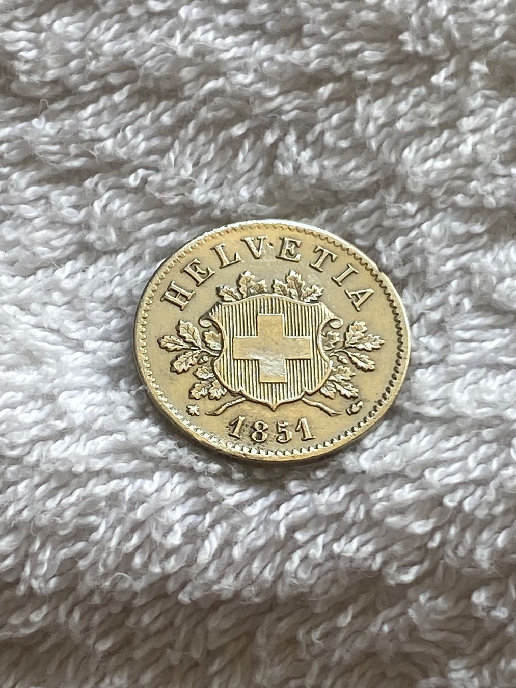 Tutti le monete: 10 centimes/Rappen 1851 – Usato da Nyon venduto da Ilmi09 2