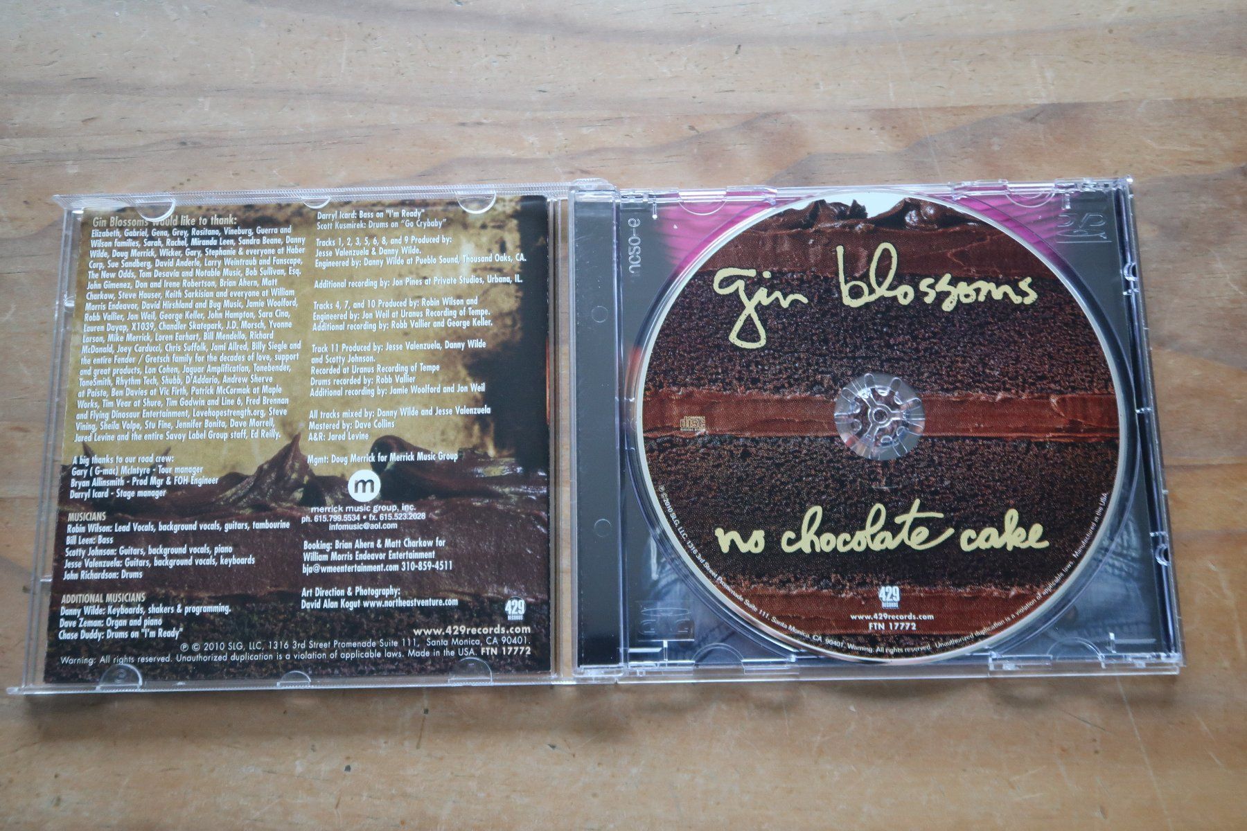 CD: GIN BLOSSOMS - NO CHOCOLATE CAKE - CD – Usato da Basel venduto da Patiscat 3
