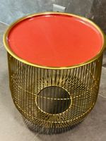 Neuwertiger Design Beistelltisch Gold