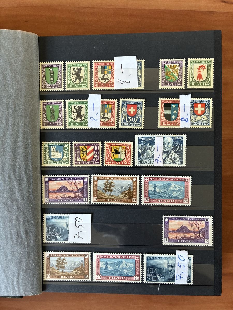 Tutti i francobolli: Album Pro Juventute, Postfrisch, mit & ohne Stempel – Nuovo (secondo la descrizione) da Basel venduto da luginbhl1431