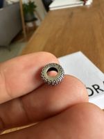 Pandora Charm, Silber 925, rosa Steine, Top Zustand!
