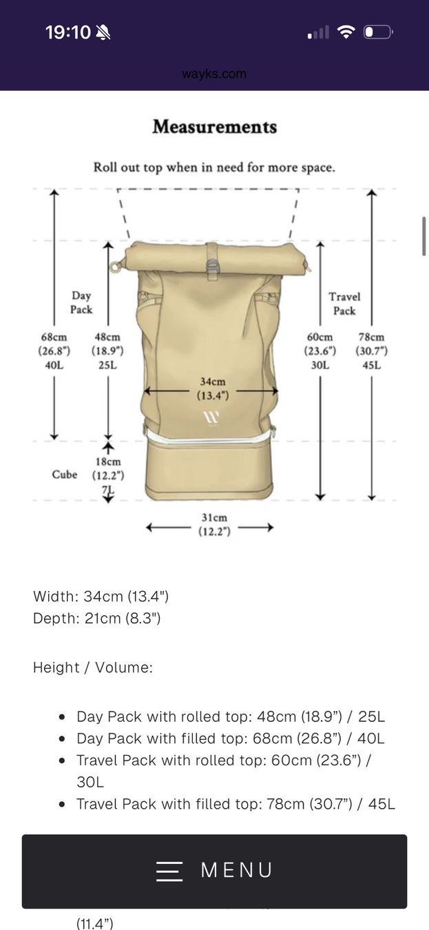 Zaini: WAYKS BERLIN - Travel Backpack Original Set – Usato da Zürich venduto da triangular 1