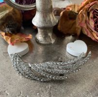 Statementohrring Flügel silber/Zirkonia