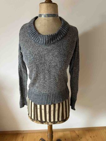 Stile Benetton Damen Pullover Grau Grösse S