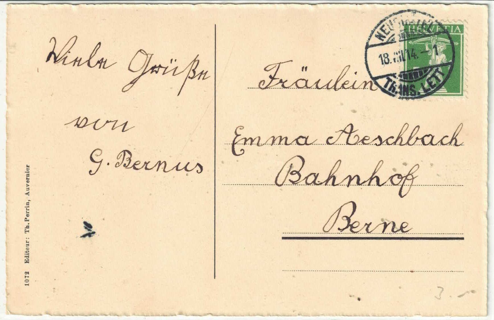 Cartoline postali: Rochefort - Vue generale – Usato da Ettingen venduto da Kartenplanet 1