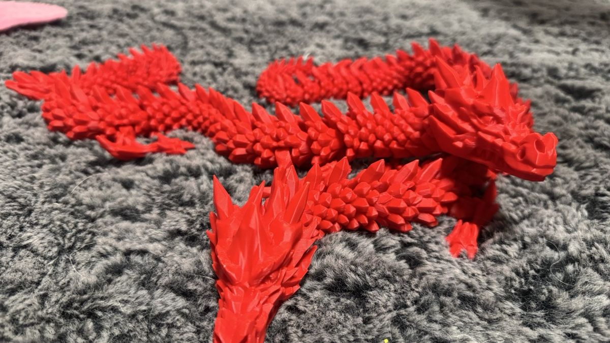 Giocattoli: 3D gedruckter Drache rot beweglich neu – Nuovo (secondo la descrizione) da Oberentfelden venduto da gam_h6ky