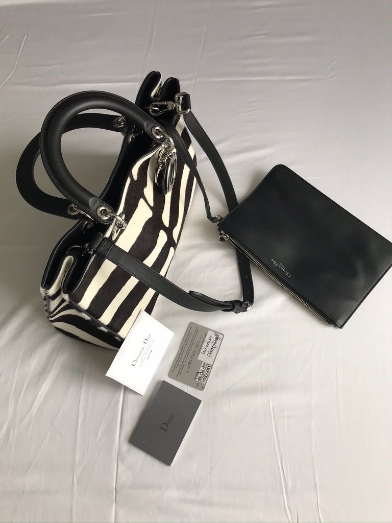 Dior Borse da donna: CHRISTIAN DIOR  "LADY DIOR"   Zebraroptik – Usato da Kreuzlingen venduto da MONACH2