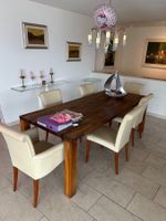 Designklassiker, 8 Stühle Marke "Poltrona Frau", Leder, gelb
