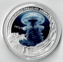 Jellyfish_Underwater World Treasure Animals_Gedenkmedaille
