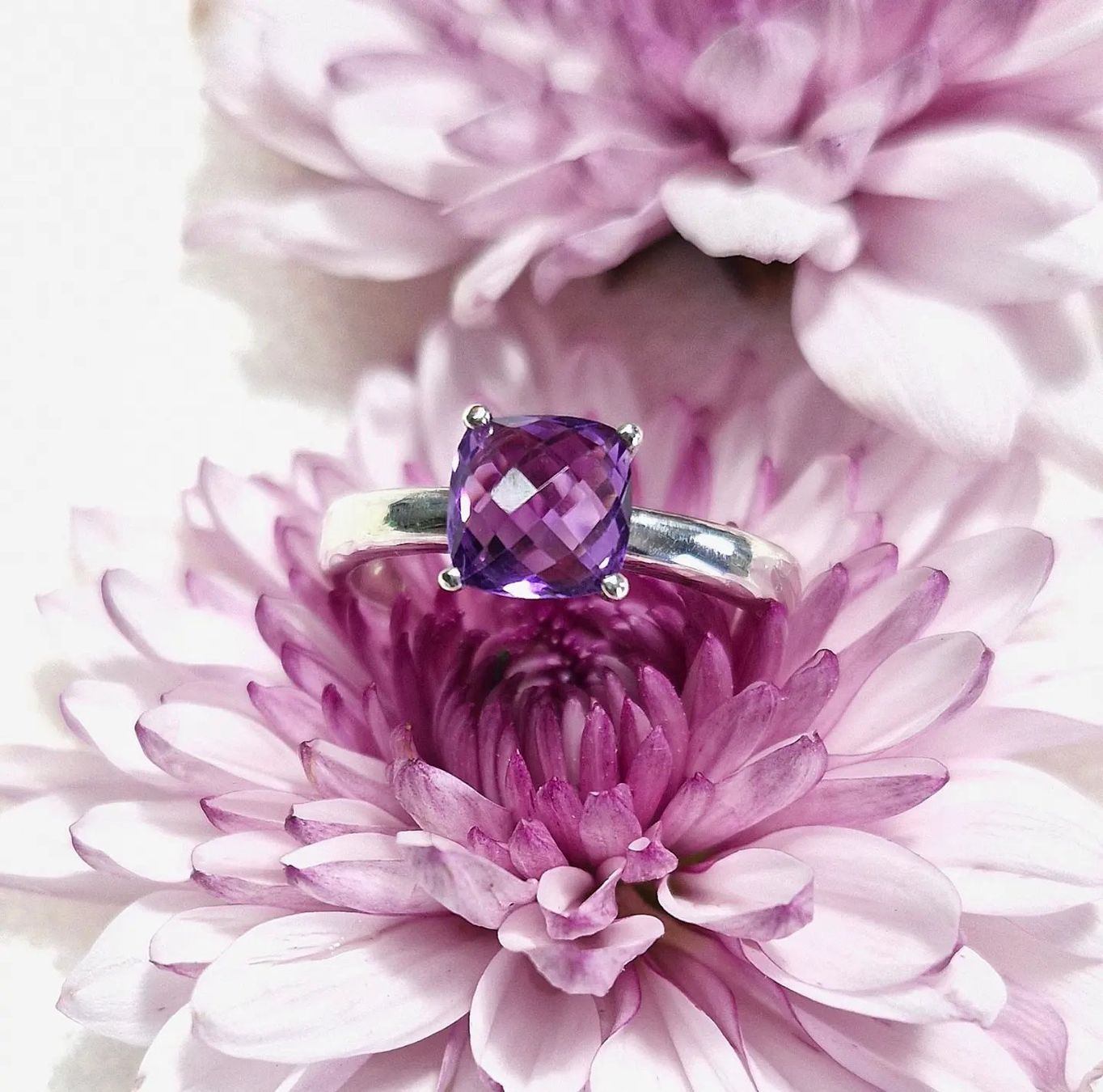 Ringe: Amethyst Ring in Silber aus der Goldschmiede – Neu und originalverpackt aus Zürich von GOS08 3