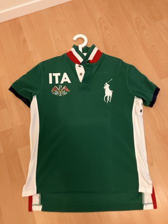 Polo Shirt Ralph Lauren ITA Green White Red Size L
