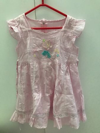 Edles Kleid Rosa Gr.110/116