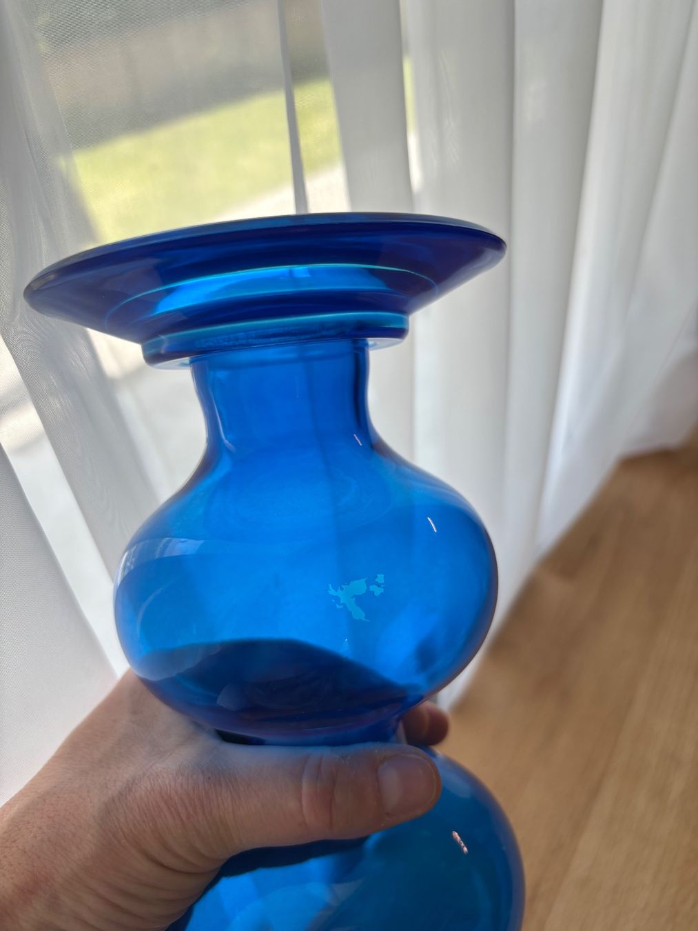 Ikea Portacandele: Vintage IKEA blue candlestick by Anne Nilsson – Usato da Steinhausen venduto da ChromeVintage 5