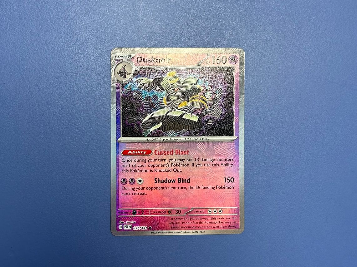 Pokémon Carte collezionabili: Dusknoir [Masterball] 037/131 Prismatic Evolution EN – Usato da Schlieren venduto da happymerchant64