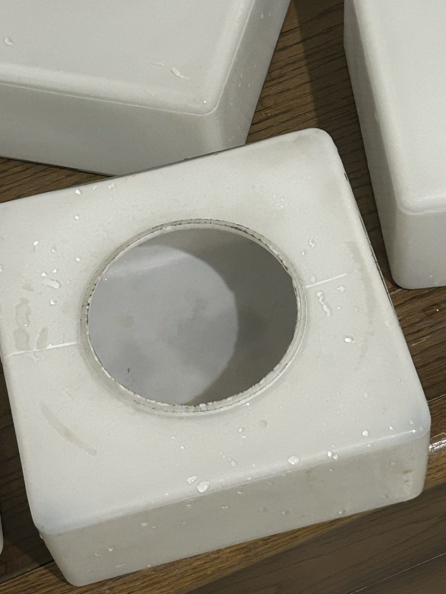 Lampes: Lots de 6 abat-jour cubes blanc opale – D'occasion à Thierrens par Bigla 2