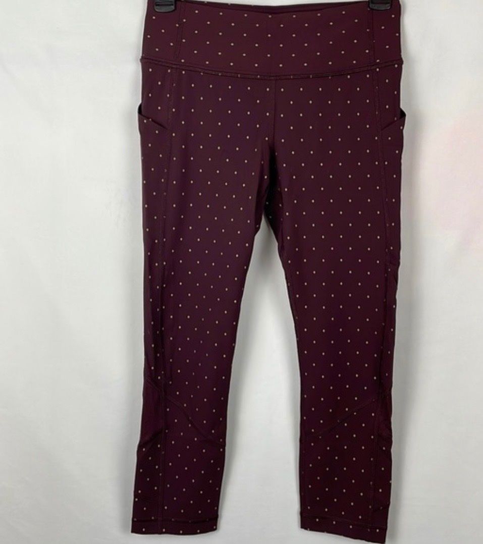Lululemon Leggings: Lululemon Crop Leggings Bordeaux Gr. 4 – D'occasion à Dielsdorf par Dnaloria