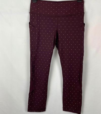 Lululemon Crop Leggings Bordeaux Gr. 4