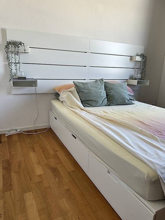 Letti: Storage Bed frame with headboard 140x200cm – Usato da Winterthur venduto da Idk21