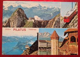 Pilatus Luzern Mehrbildkarte alt