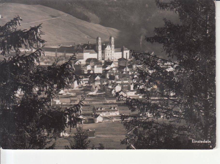 Cartoline postali: Einsiedeln 1955 – Usato da Bürglen TG venduto da StampGraf