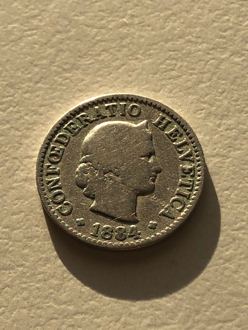 Tutti le monete: 5 Rp. 1884 – Usato da Schötz venduto da Odpa