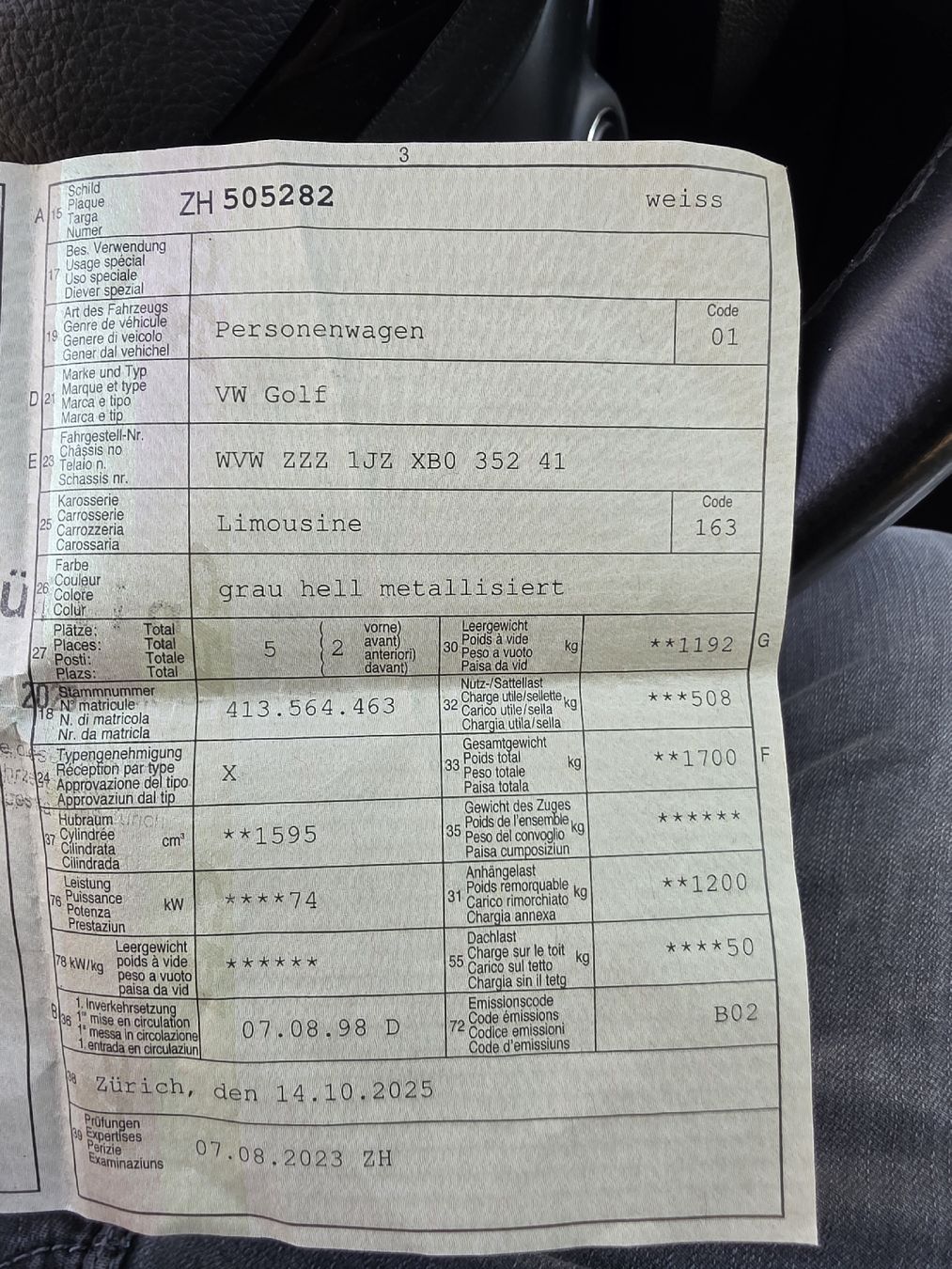 VW Autos: VW Golf 4  – Defekt aus Rüti ZH von Isa8630 6