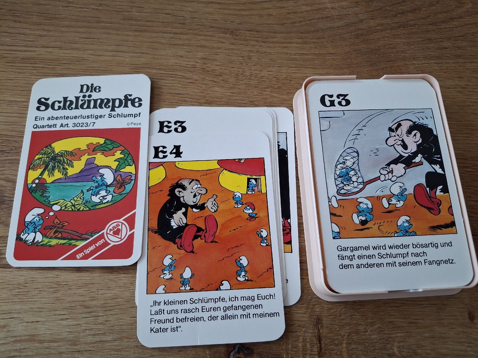 Giochi: Schwarzer Peter  Papa moll + Schlümpfe Quartett – Usato da Thierachern venduto da Wemala 1