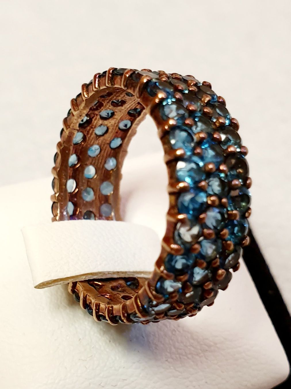 Anelli: Ring mit blauen Steinen Silber Grösse 61 – Nuovo (secondo la descrizione) da Zürich venduto da adriben 4