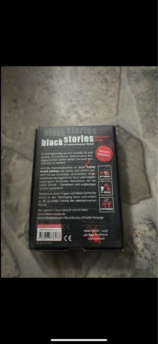 Spiele: Black Stories Rätselspiel – Gebraucht aus Niederglatt ZH von vul_v86c 1