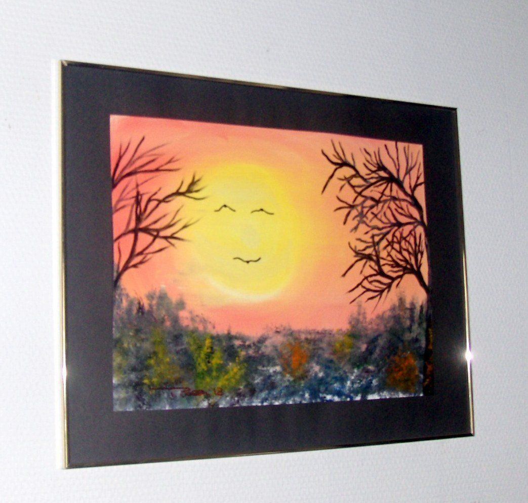 Dipinti: lachende Sonne in Öl 40 x 50 cm – Nuovo e nell'imballaggio originale da Eschenbach venduto da Alicekunst 1