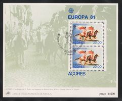 EUROPA 81 CEPT - Azoren Portugal 1981 - Block Sonderstempel