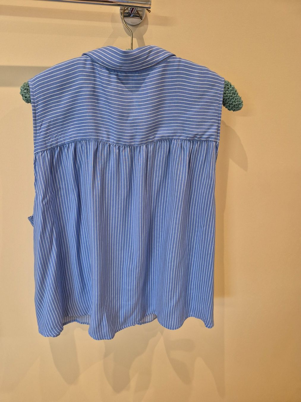 C&A Camicette: C&A Sommerbluse Gr. 48, blau-weiss gestreift – Nuovo (secondo la descrizione) da Dietikon venduto da grafad 1