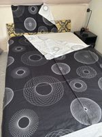 Pfister Bettwäsche 100% Baumwolle Grösse 160x210cm Schwarz