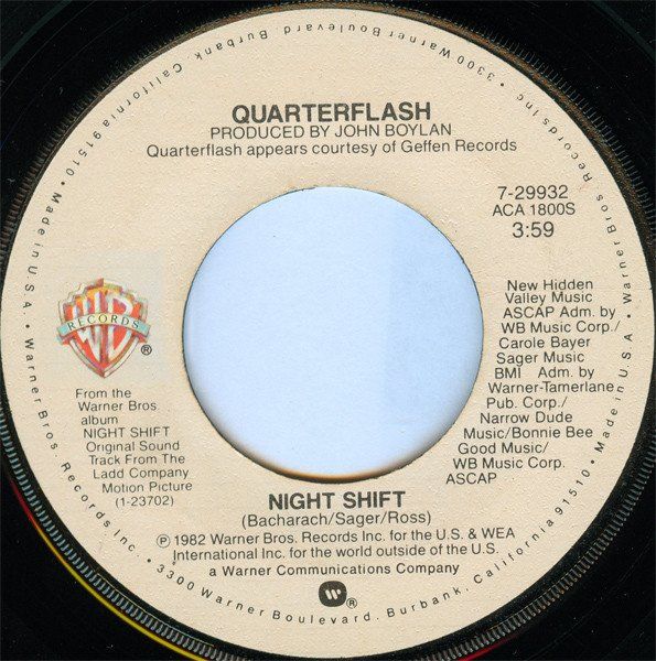 Vinyles: Quarterflash: Night Shift / Love Should Be So Kind 7" – D'occasion à Steinhausen par Vilivinili