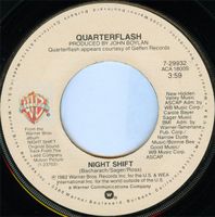 Quarterflash: Night Shift / Love Should Be So Kind 7"