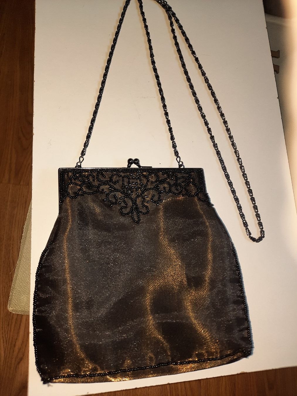 Taschen für Damen: borsetta/ pochette vintage ricamata con perline – Gebraucht aus Biasca von Old_6blh 1