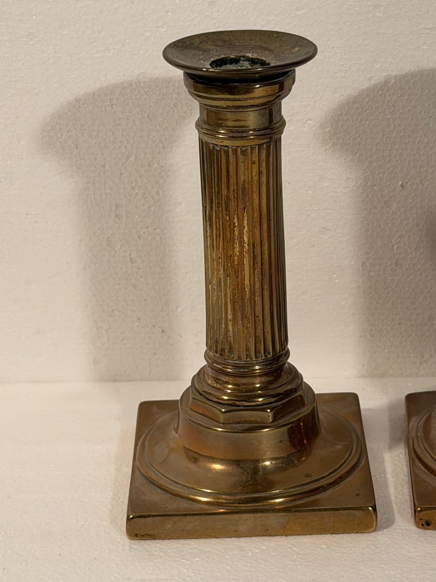 Portacandele: Vintage Brass Candlestick Holders, Pair, Autumn Decor – Usato da Lausanne venduto da vas_cdb2 2